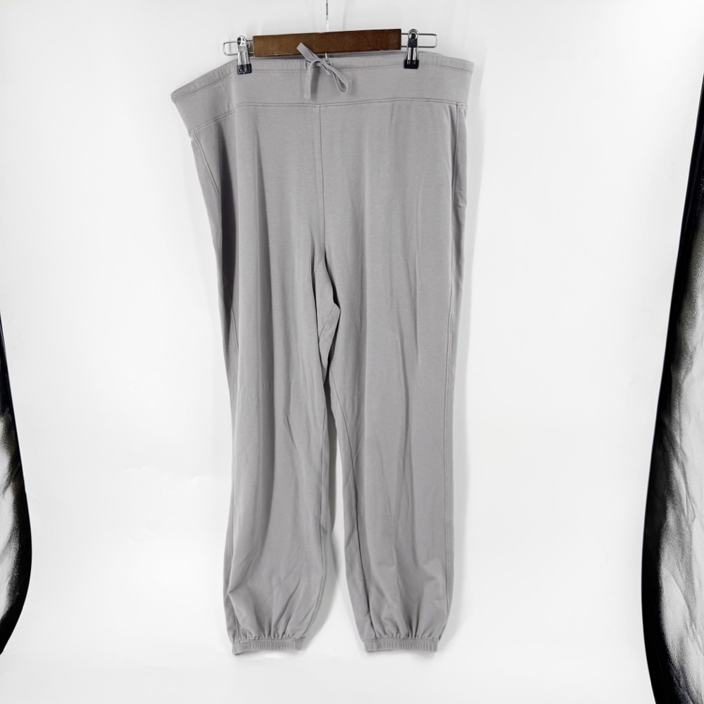 ✅ Barefoot Dreams‎ Jogger Lounge Pants Womens 1X Gray Fleece Sweatpants